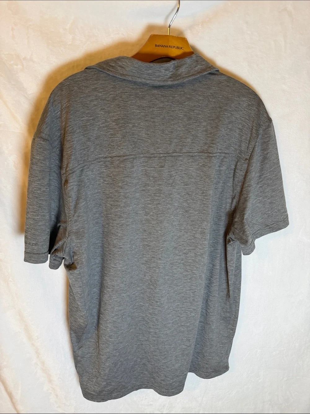 G.H. Bass & Co. Gray Heather Short-Sleeve Polo